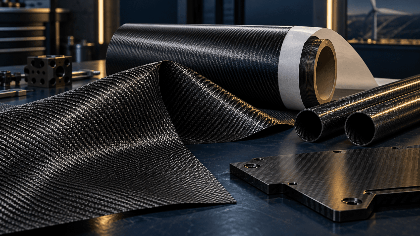 Concept carbon-fibre materials and engineered components