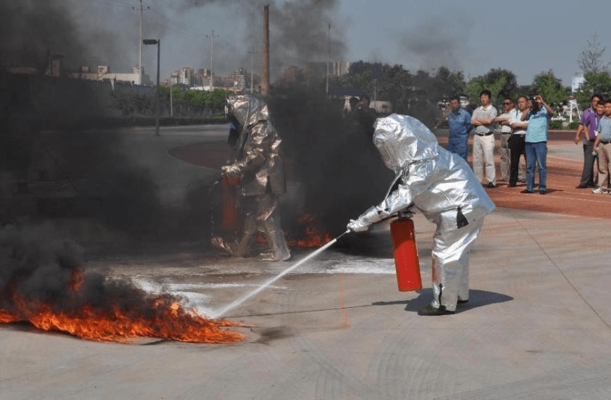 Supplier firefighting demonstration